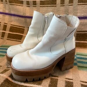 Jeffery Campbell  platform White Boots
